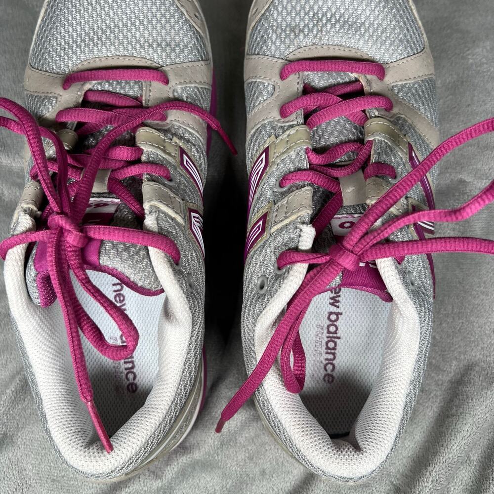 New Balance Womens 690 Gray Pink Sneakers Size 8 - Picture 8 of 10